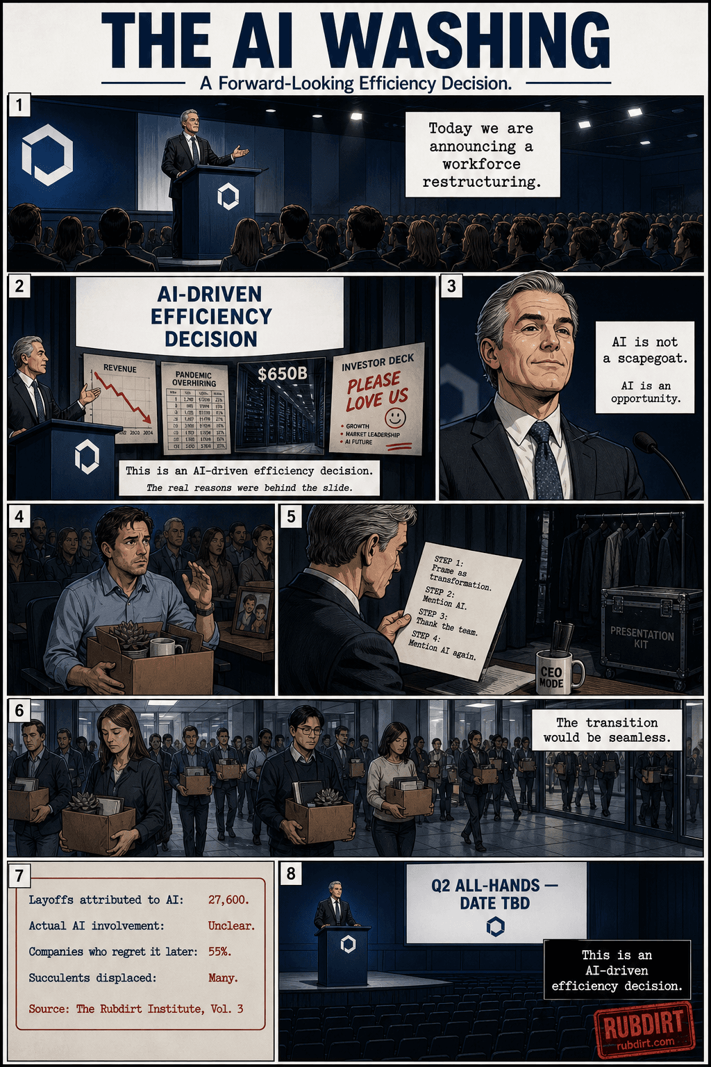 Rubdirt comic: The AI Washing