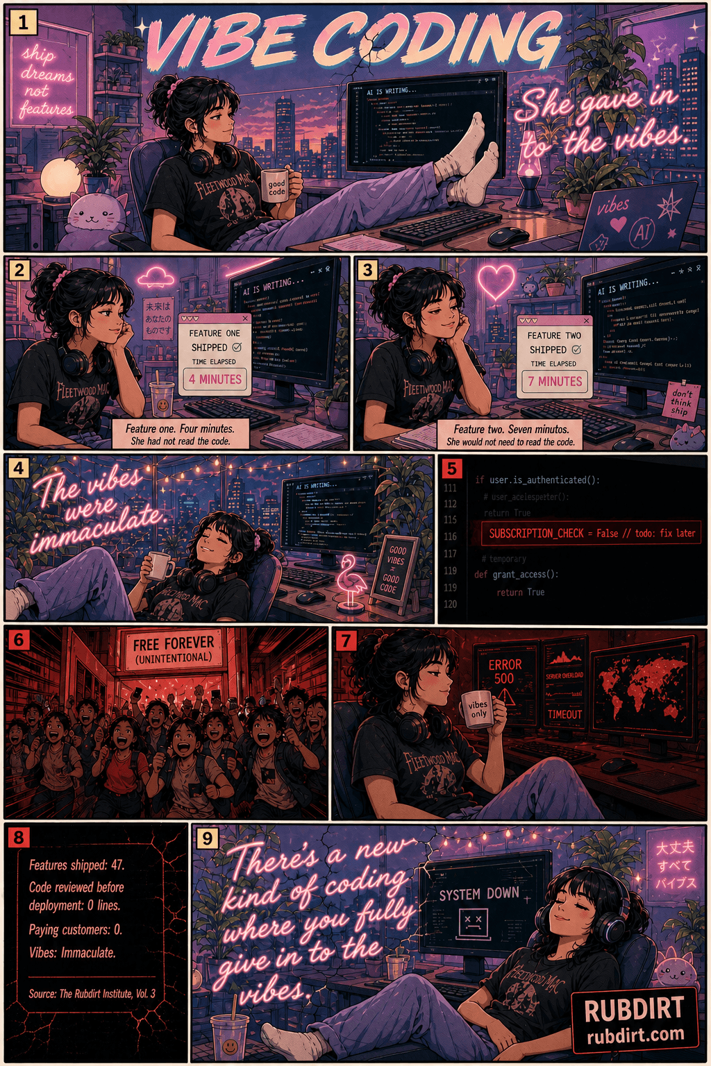 Rubdirt comic: Vibecoding